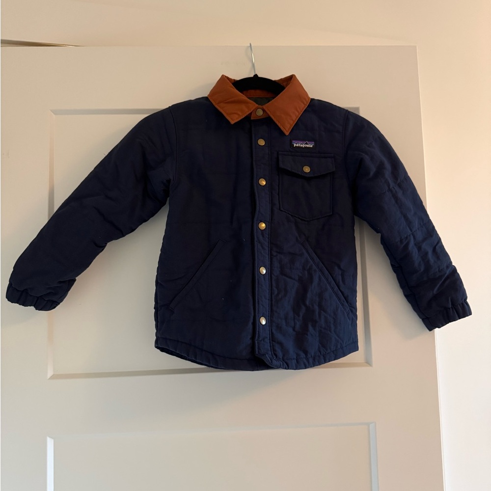 Patagonia Black Jacket with Orange Trim